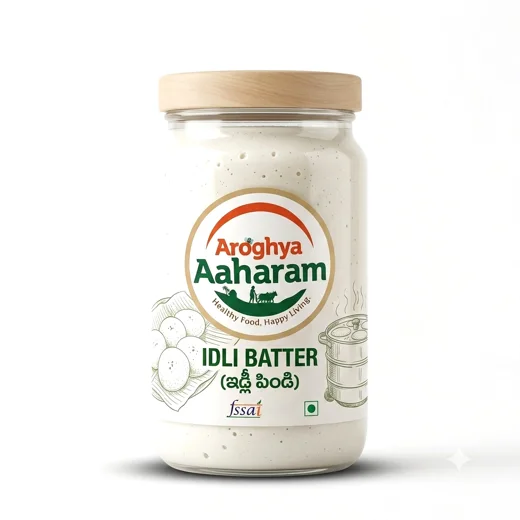 Arogya Aaharam Idli Batter – ఇడ్లీ పిండి